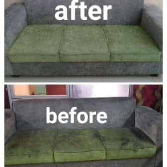 jasa cuci sofa before after